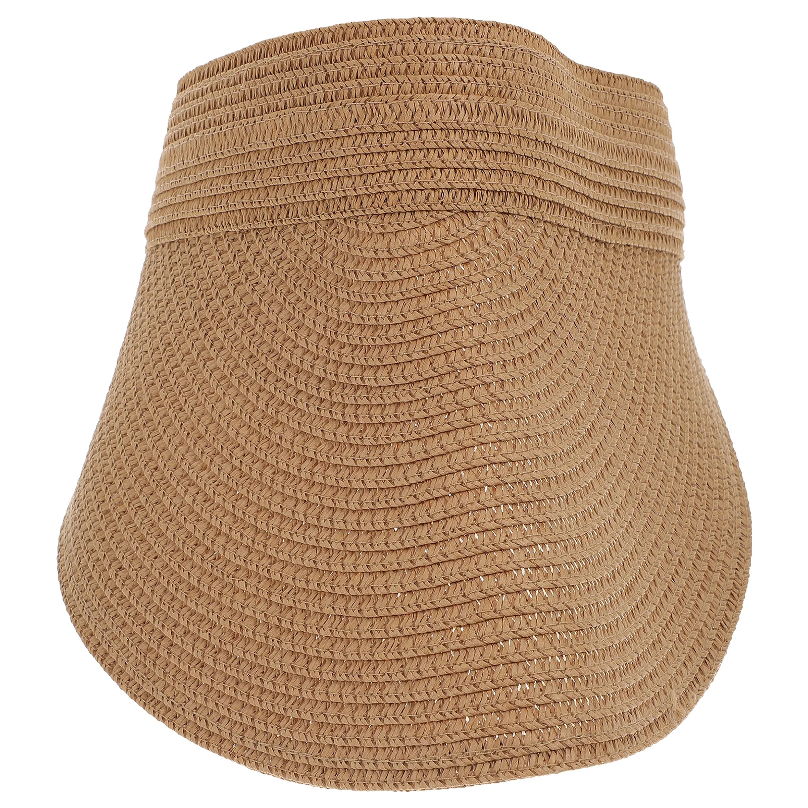 

Women Straw Sun Hat Durable Comfortable Weaving Beach Holiday Travel Tennis Sweat Proof Visor Caps