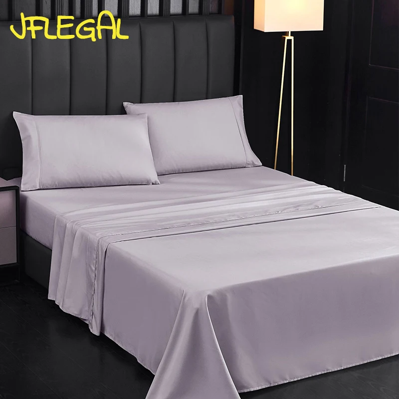 JFLEGAL Queen King Size Bedding Set, Solid Color, Bed Sheets, Fitted Sheet and Pillowcases, Sabanas Cama Matrimonial, New, 2023