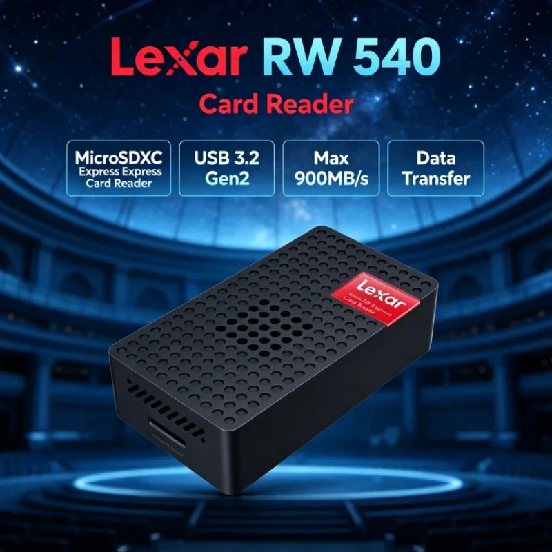 Lexar RW540 Max 900MB/s MicroSDXC Express Card Reader PLAY PRO MicroSD Card Reader for Switch 2 Data Transfer