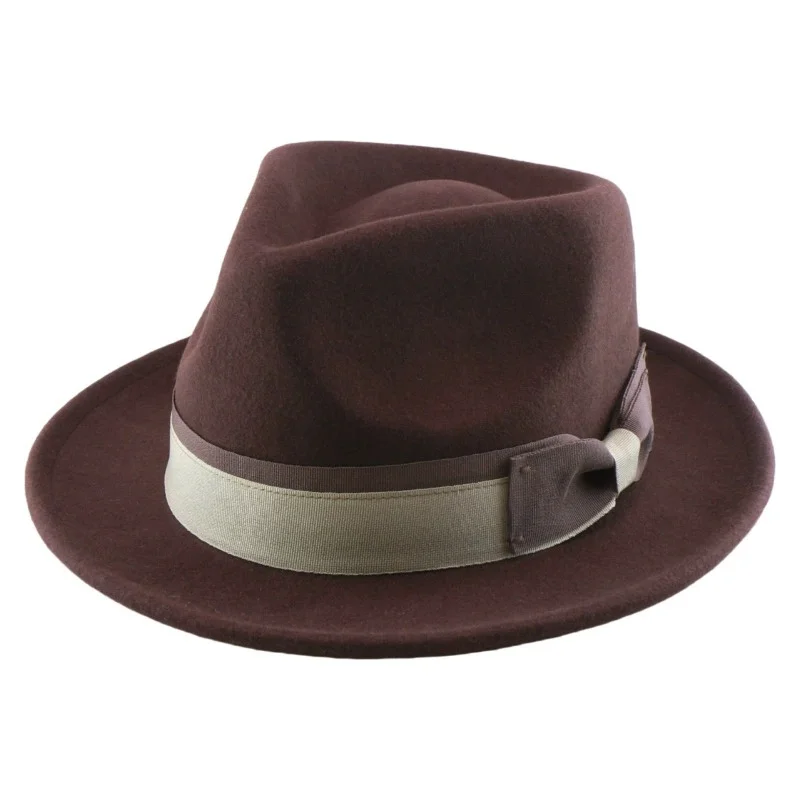 Unisex Fashionable Wool Jazz Cap: Fall/Winter Formal Hat, Party Hat, Gentleman's Hat, Sun Protection Hat