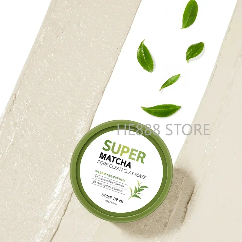 كوريا بعض بواسطة مي سوبر ماتشا المسام قناع الطين النظيف 100 جرام تقليص المسام التطهير قناع الوجه السيطرة على النفط مهدئا العناية بالبشرة #4