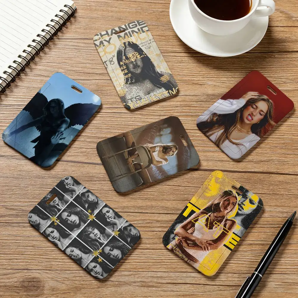 

Singer T-Tate McRae Card Holder Employee Card Cover Lanyard Work Business ID Badge Holder Name Tag Cards Case