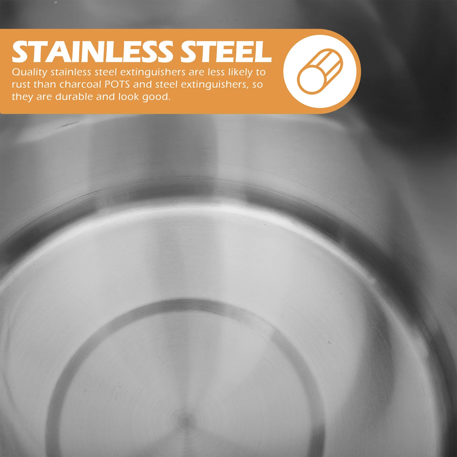 دلو مختوم من الفولاذ المقاوم للصدأ الفاخر محكم لتخزين المطبخ المحمول للتخييم وإطفاء الحريق وحاوية المياه الخارجية #3