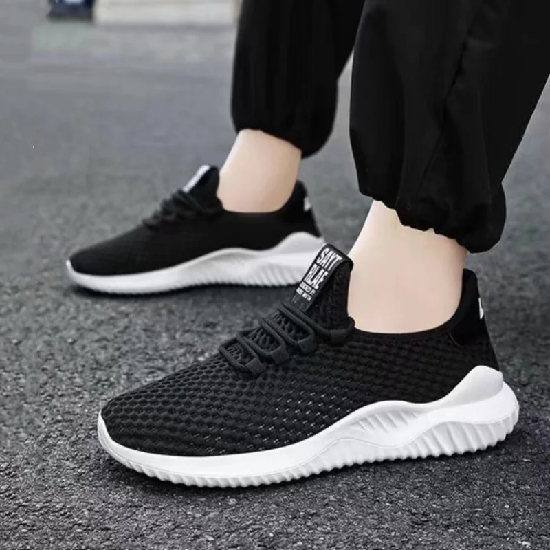 Fashion Lightweight Mesh Men Casual Shoes Comfortable Mens Sports Shoes Breathable Running Sneakers Soft Anti-slip Walking Shoes