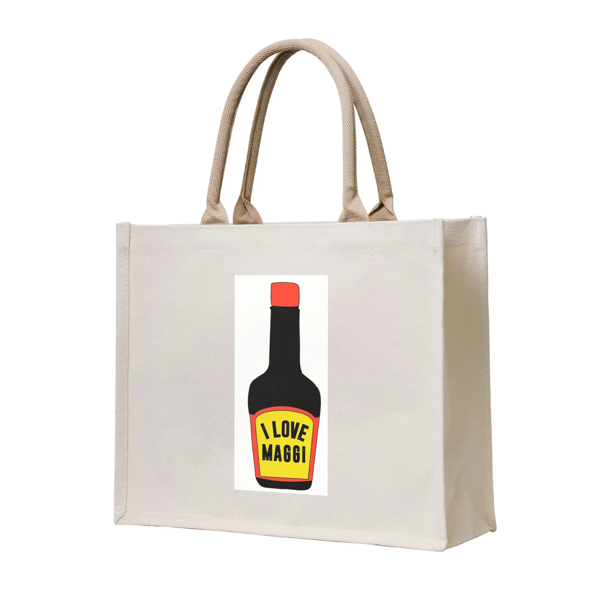 

Сумка-шоппер Maggi Auf Alles из холщовой ткани, многоразовая, для девочек, на плечо, дорожная сумка