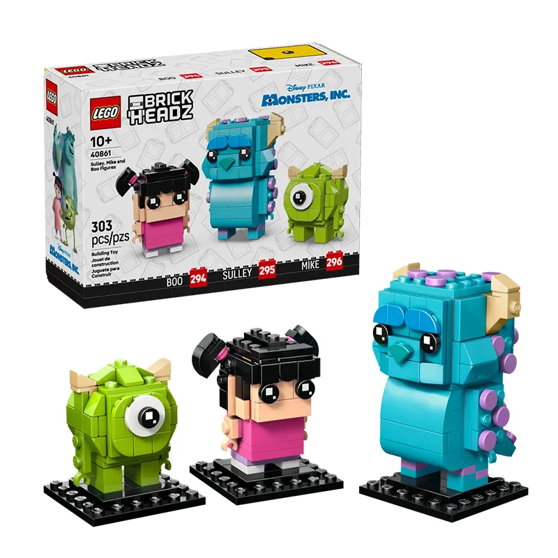 

Конструктор Lego Block Square Head Series 40861: Куклы Салли, Майк и Сай Гост — игрушки для мальчиков и девочек, подарок