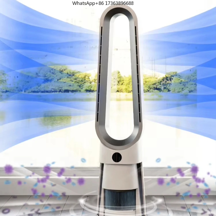 Remove 99.97% of Pollutants Smart Leafless Purification Fan Air Purifier Bladeless Fan with Hepa Filter