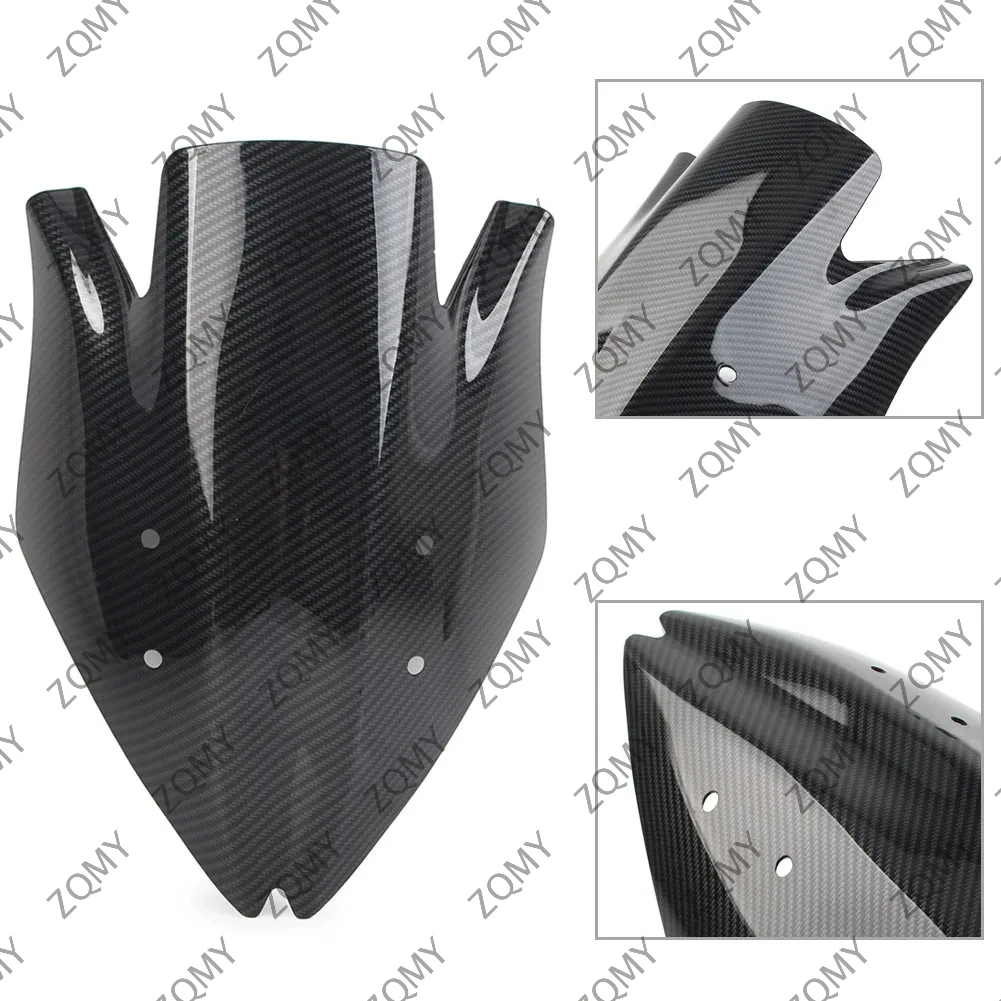 Z1000 2007-2009 New Motorcycle Carbon Fiber ABS Windshield Windscreen Wind Shield for Kawasaki Z 1000 2007 2008 2009