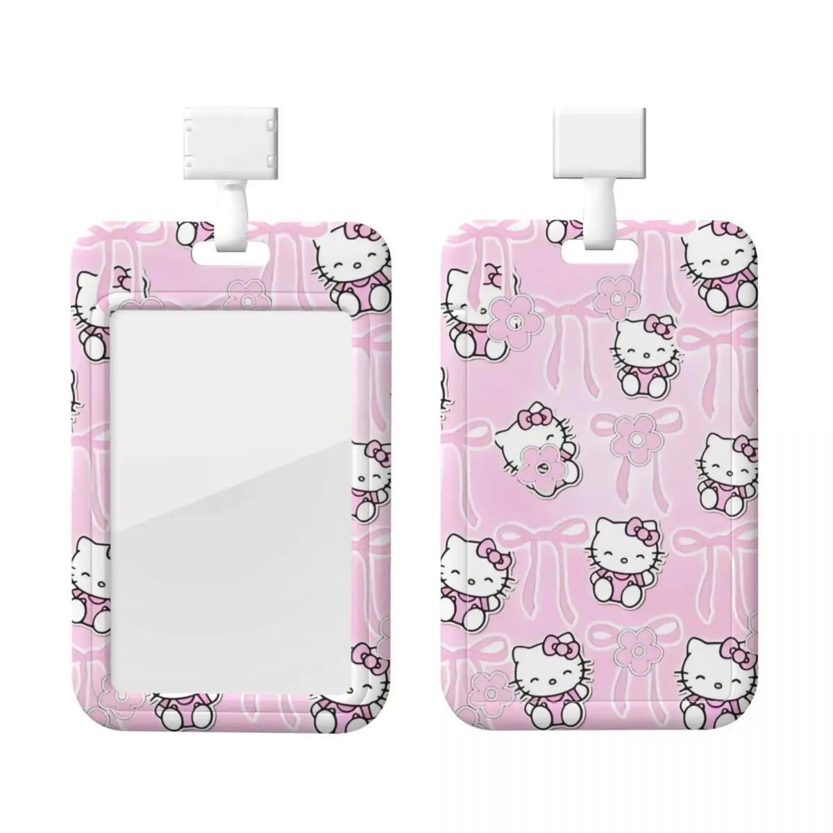 

Custom Neck Lanyard Card Holder Hello Kitty Card Badge Holder For Subway Bus Bank Card Lanyard Credential Badge Holder Offices