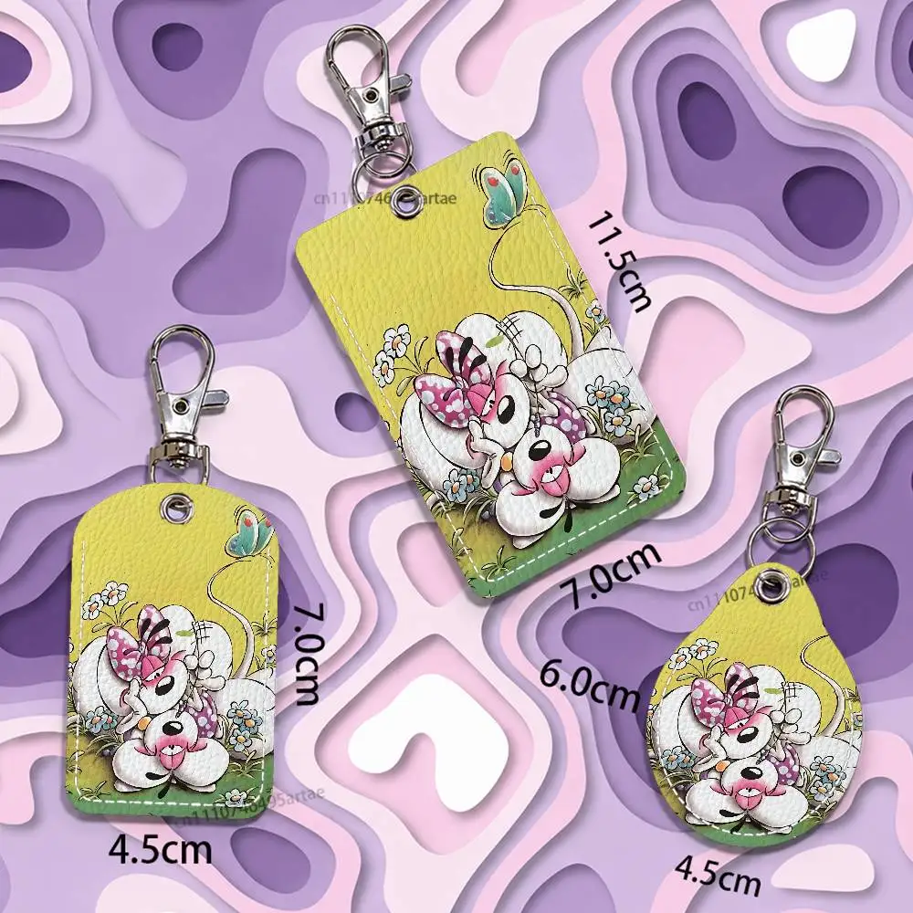 Cartoon Mouses D-Diddl Card Keychain Fashion Pendant Bag ID Door Card Case Bus Card Cute Adult view 4