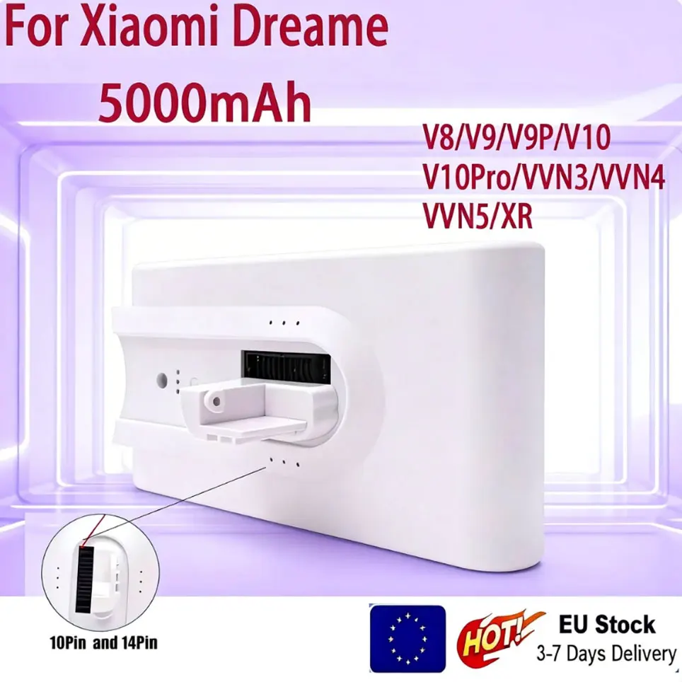 5000mAh Lithium-Ionen-Akku Ersatz für Dreame V8 V10Pro V9P XR VVN3 VVN5 Handstaubsauger |   Versand aus Polen