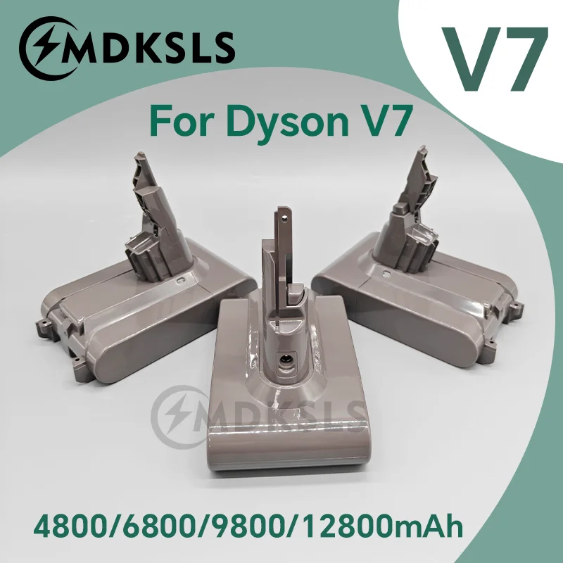 For Dyson V7 SV11 Battery 4800/6800/9800/12800mAh ,Replacement Handheld Vacuum Cleaner Battery,providing strong battery power.