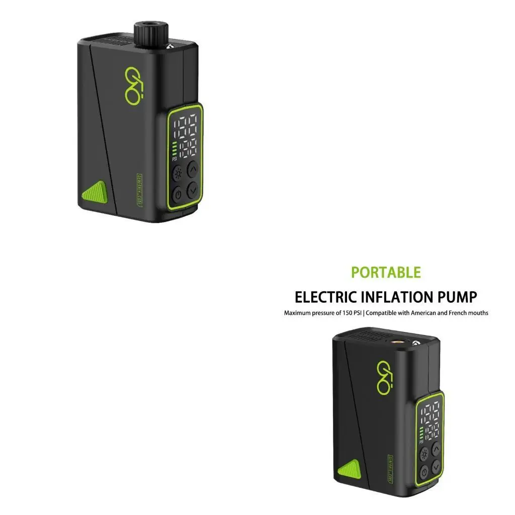 

E7CA Professional Double Digital Display Air Compresor Invator 3-150psi Регулируемое автоматическое отключение для велосипеда