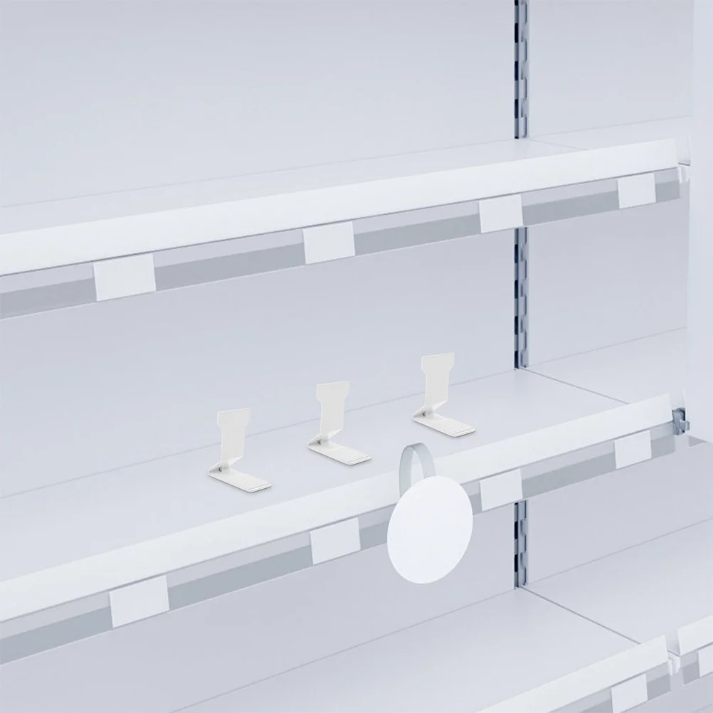 5Pcs Easy Install Magnetic Shelf Bracket Anti- for Retail Display Racks and Organizers Postcard Display Stand