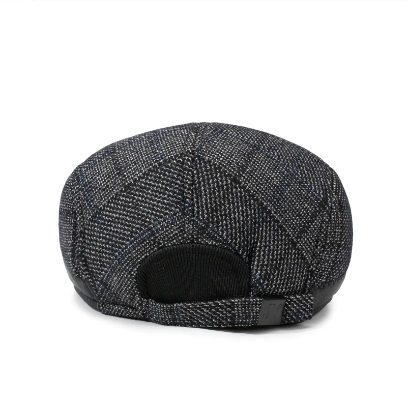 Men's Vintage British Style Beret, Autumn Winter Warm Newsboy Cap, Gift for Middle‑Aged & Elderly Dad
