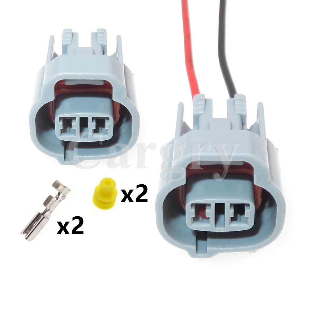 1 Set 2P 6189-0031 Car Sealed Connector AC Assembly Automobile Solenoid Valve Electric Wire Cable Waterproof Socket