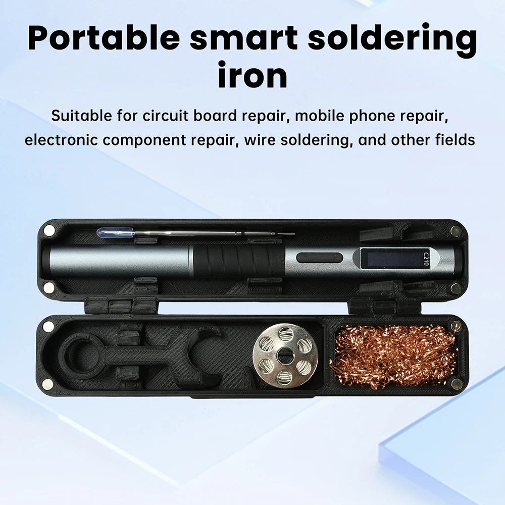 طقم مكواة لحام ذكية محمولة مع قلم لحام لاسلكي سريع التسخين من النوع C USB قابل لإعادة الشحن لإصلاح الإلكترونيات #2