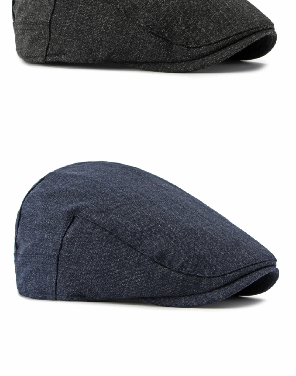 HT5126 Neue Frühling-Sommer-Kappe für Männer und Frauen Retro Künstler-Mütze Unisex Ivy Flat Cap Verstellbare Leinen-Baskenmütze – Detail 9