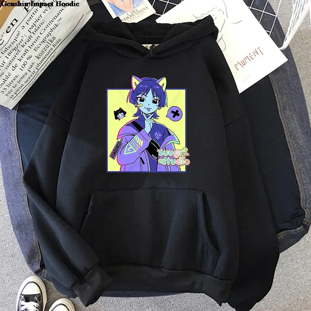 

Y2K Genshin Impact Scaramouche Hoodie Women Kawaii Cartoon Graphic Wanderer Hoodies Unisex Harajuku Hooded Sweatshirts Anime Clo