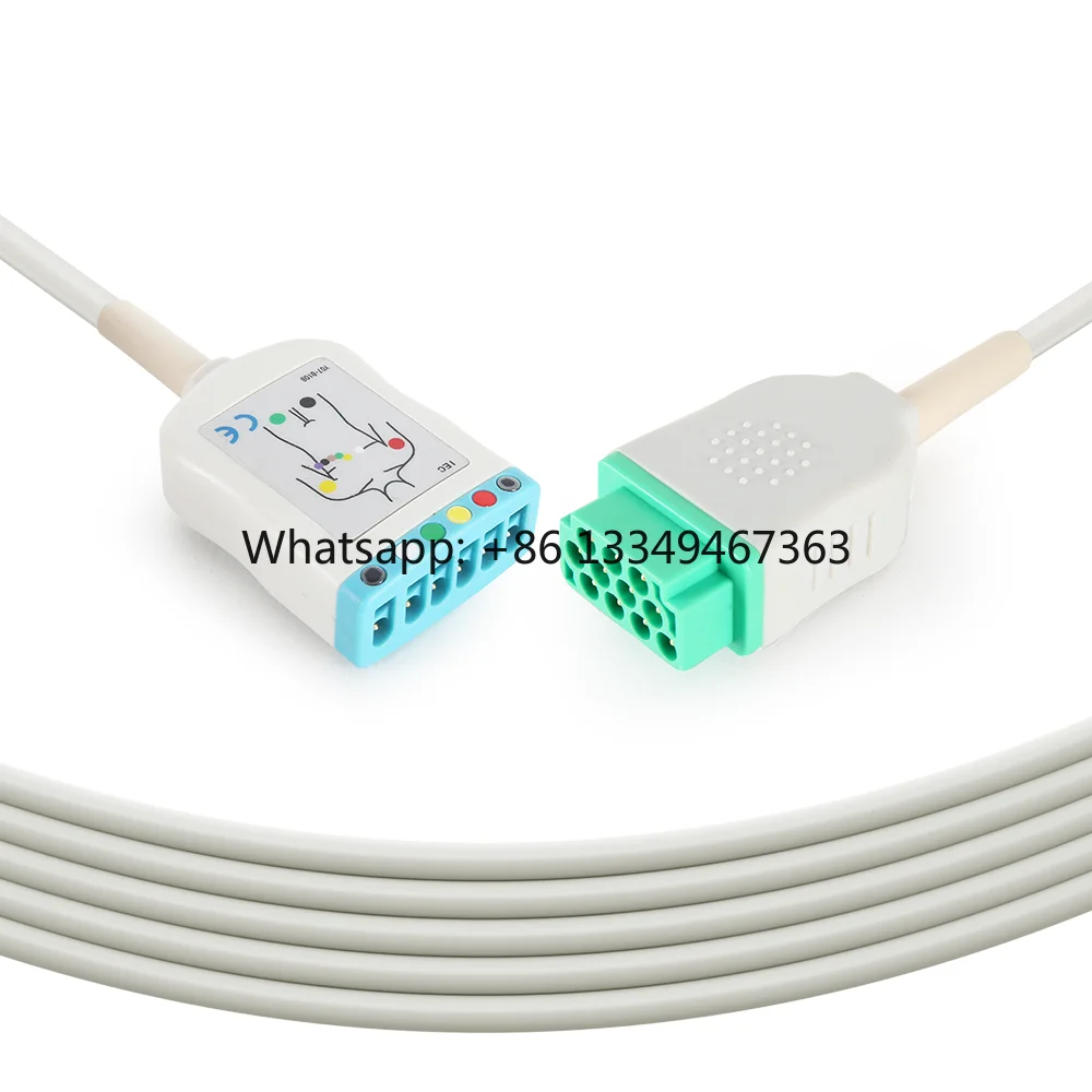 ge-healthcare-compatible-for-aisys-cs2-trunk-6-lead-11pin-cable-vivid-s6-universal-replacement-trunk-cable-fast-shipping