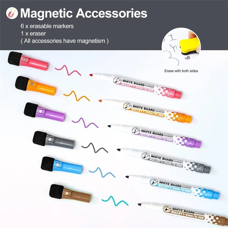 aee1-4-pcs-magnetic-dry-erase-white-board-fridge-wall-magnet-small-whiteboard-stain-resistant-technology-12-x-8-inches