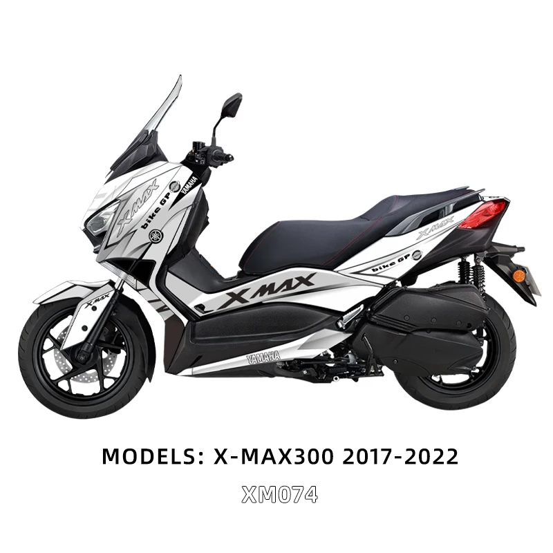 Motorbicikli Alapanyag Burkolat matrica Cégaláirás decals Hátvéd Matrica Ciszterna Kárpitoz decals számára YAMAHA XMAX 300 2017-2022 Matrica készlet