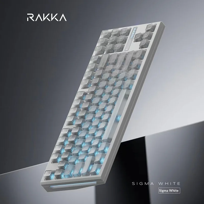 Genuine RAKKA EDGE80 Low-Latency RGB Transparent Keycap Aluminum Alloy Magnetic Switch Gaming Keyboard