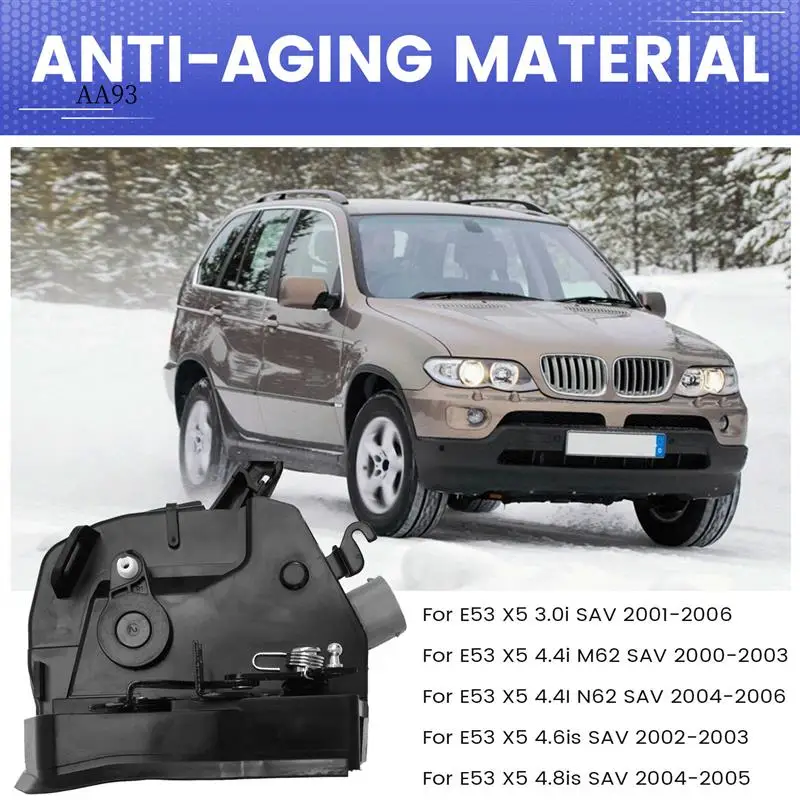 

AA-2Pc 51218402537 51218402540 For BMW E53 X5 2000-2006 Front Left + Right Integrated Door Lock Actuator
