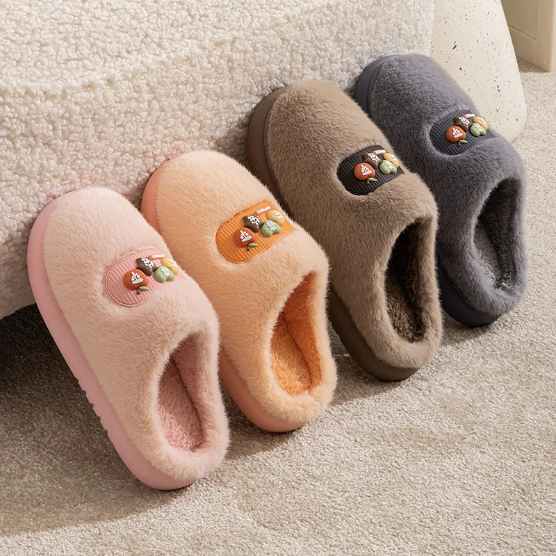 شباشب نسائية شباشب قطنية موضة قطيفة سميكة شتوية دافئة شباشب منزلية أحذية للجنسين أحذية منزلية كاجوال داخلية