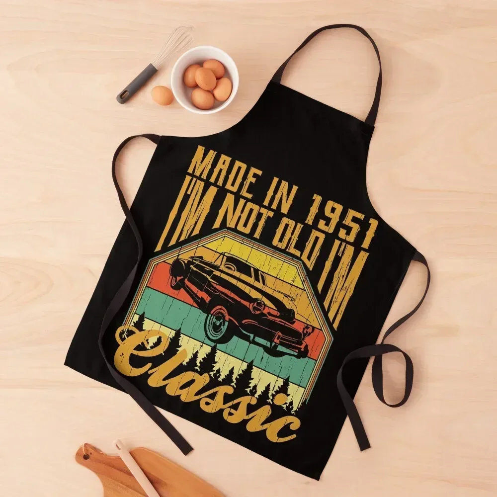 

Made in 1951 Im not Old Im Classic Apron House Things For Home And Kitchen waiter Womens Dresses japanese woman Apron