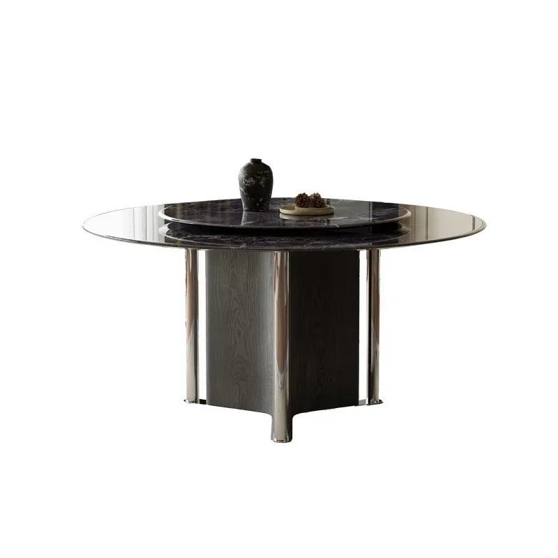 

Italian style, light luxury, marble, dining table and chairs, combination, modern, simple, small