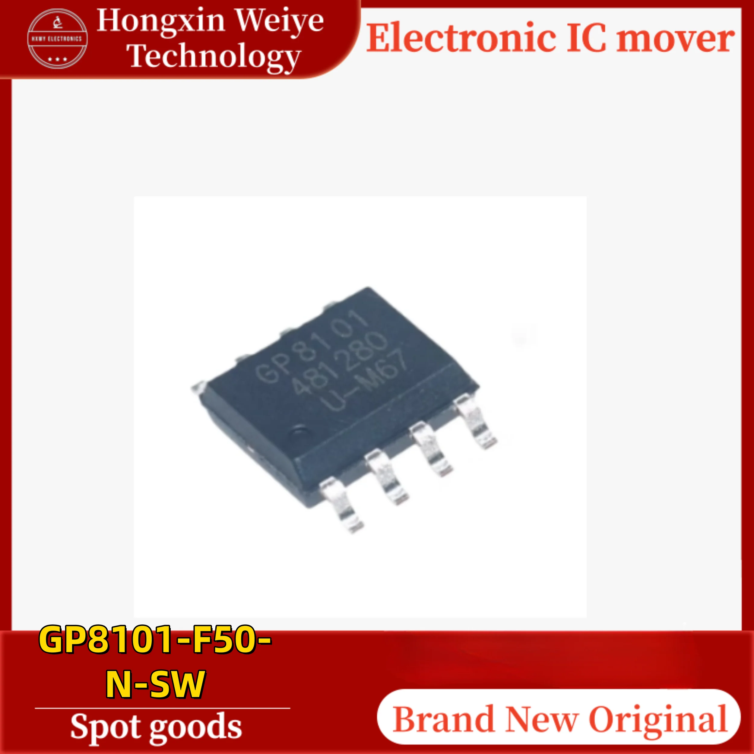 

10/50 PCS GP8101-F50-N-SW GP8101 SOP-8 10V–15V Analog to Digital Converter IC Brand New In Stock Fast Shipping
