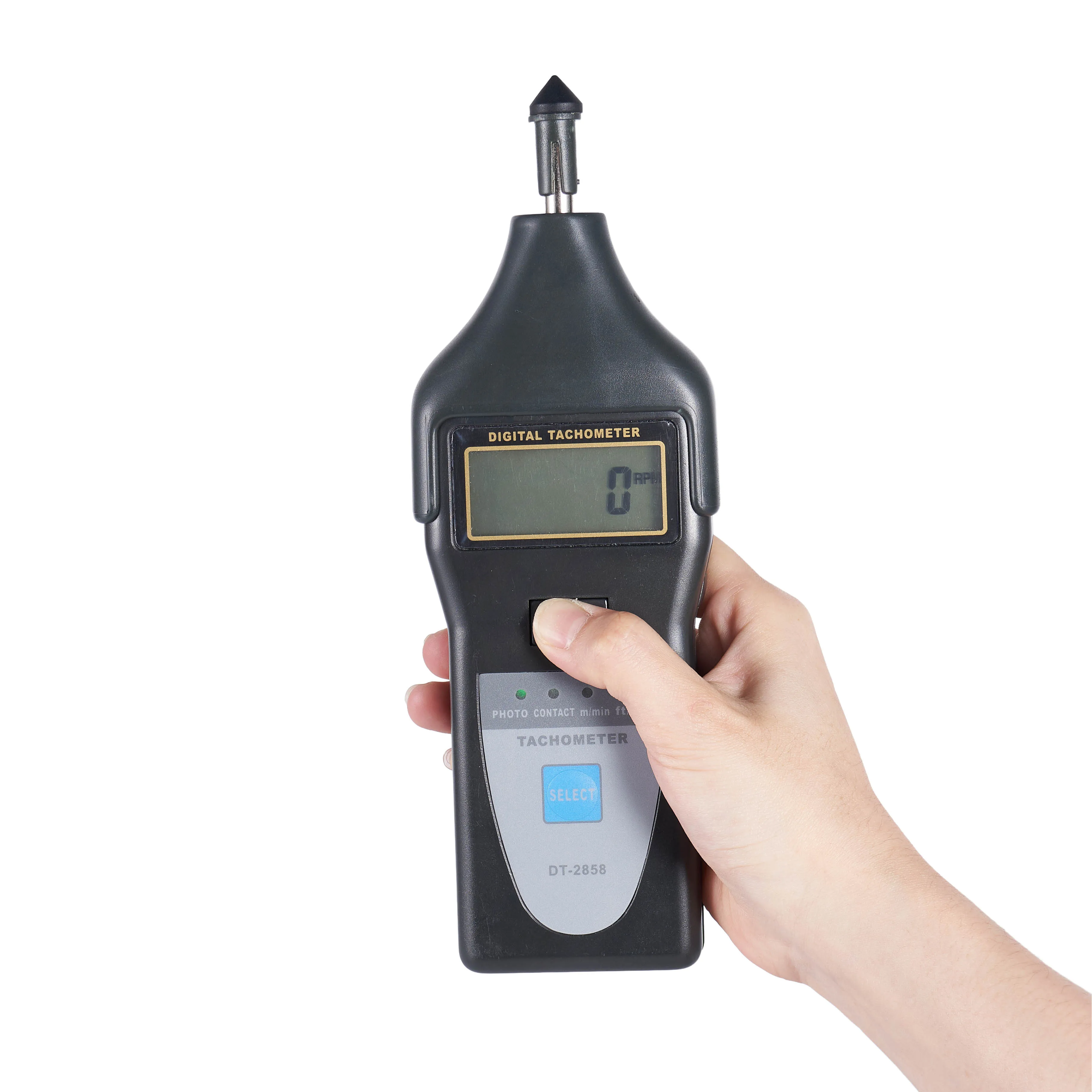 Laser Tachometer DT-2858 Digital Non-Contact Tachometer 2.5~99,999r/min Motor Speed, Line Speed Frequency Contact Tachometer