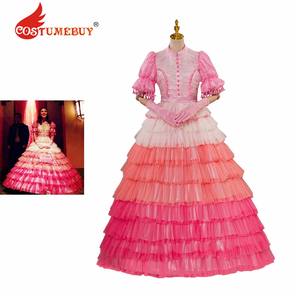 Firefly Kaylee Cosplay Costume Kaylee Frye Fluffy Pink Shindig Dress Women Prom Fairy Dress Halloween Party Gown