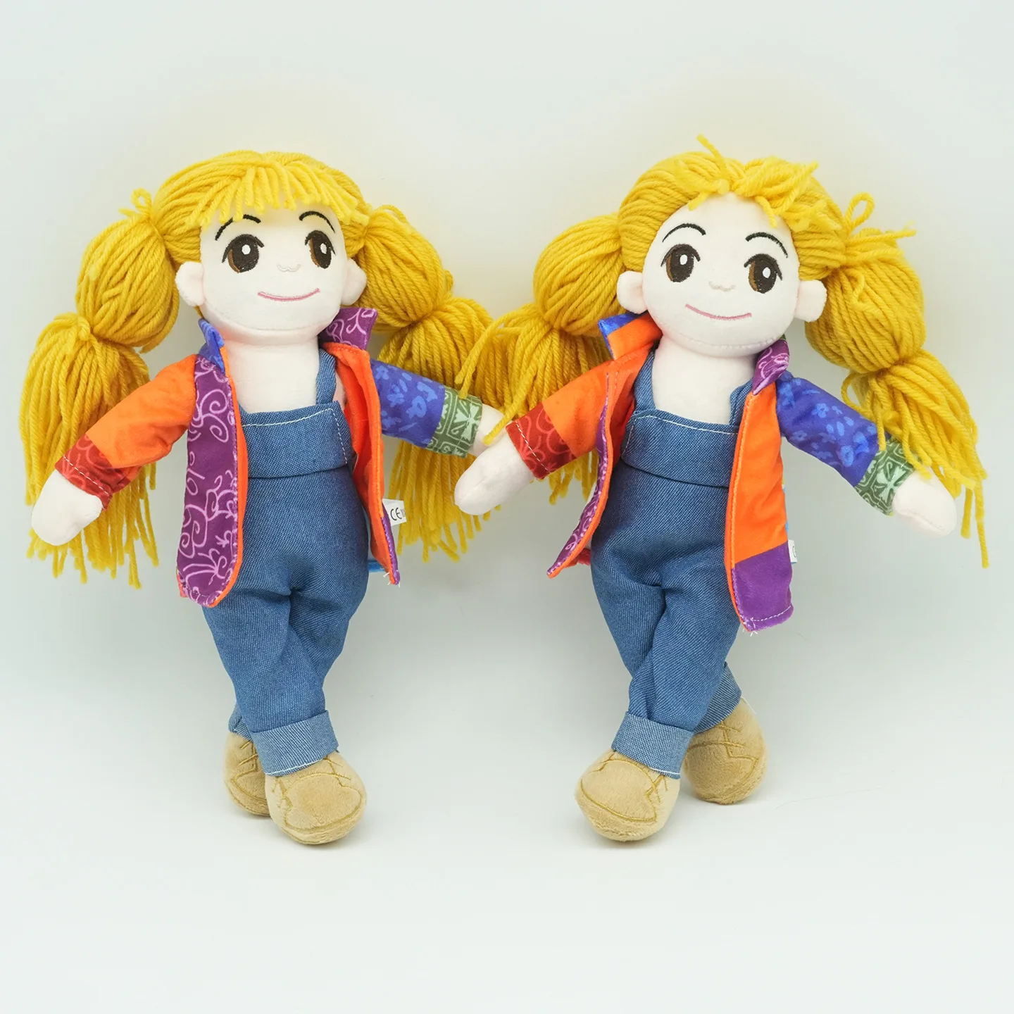 Little Dolly Plush Colorful Jacket Stuffed Animal Star Gifts Animated Doll Gift Doll Sofa Decoration Surrounding Game Plush Toys