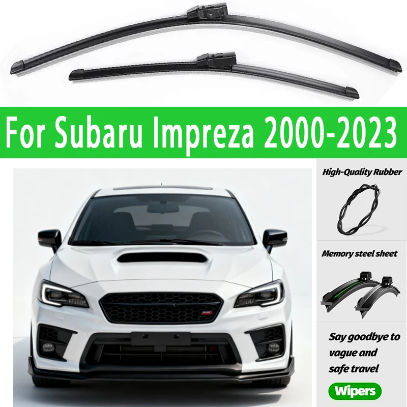 

2pcs Front Windshield Wiper Blades Windscreen Wipers For Subaru Impreza 2000-2023 WRX STI 2008-2016 2011 2012 2013 2014 2015
