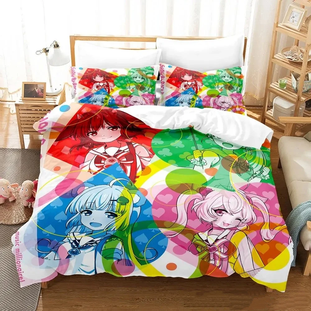 

New Show By Rock! Bedding Set Single Twin Full Queen King Size Bed Set Adult Kid Bedroom Duvetcover Sets Anime parure de lit Bed