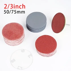 2/3 Inches Sanding Paper Set 50/75mm 40-60-80-100-120-150-2000 Grid Metal Polished Woodworking Abrasive Tools Dremel Accessories