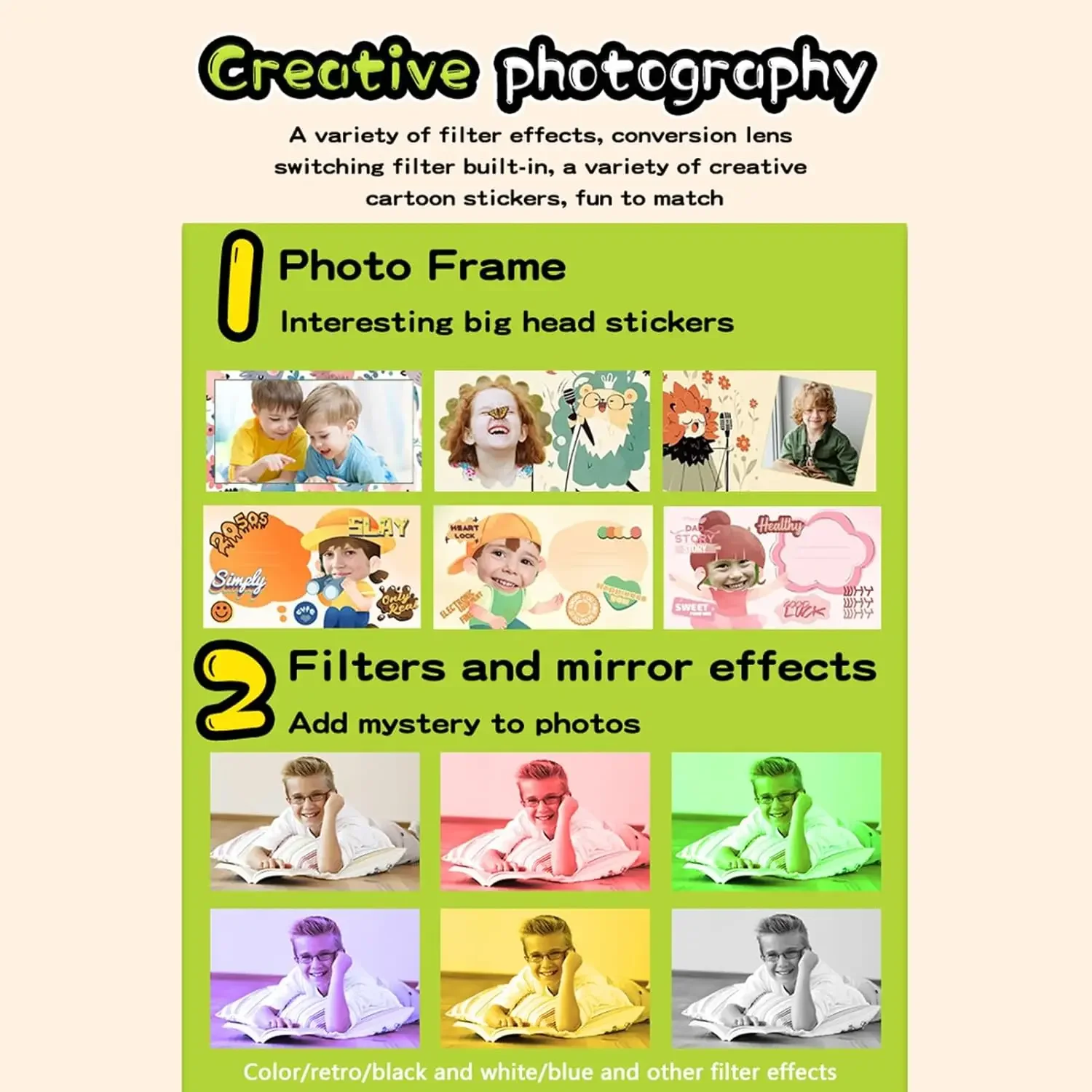 Aparat z drukarką dla dzieci 1080P, cyfrowa drukarka termiczna bez tuszu z papierem, karta 32G, prezenty dla dziewczynek i chłopców