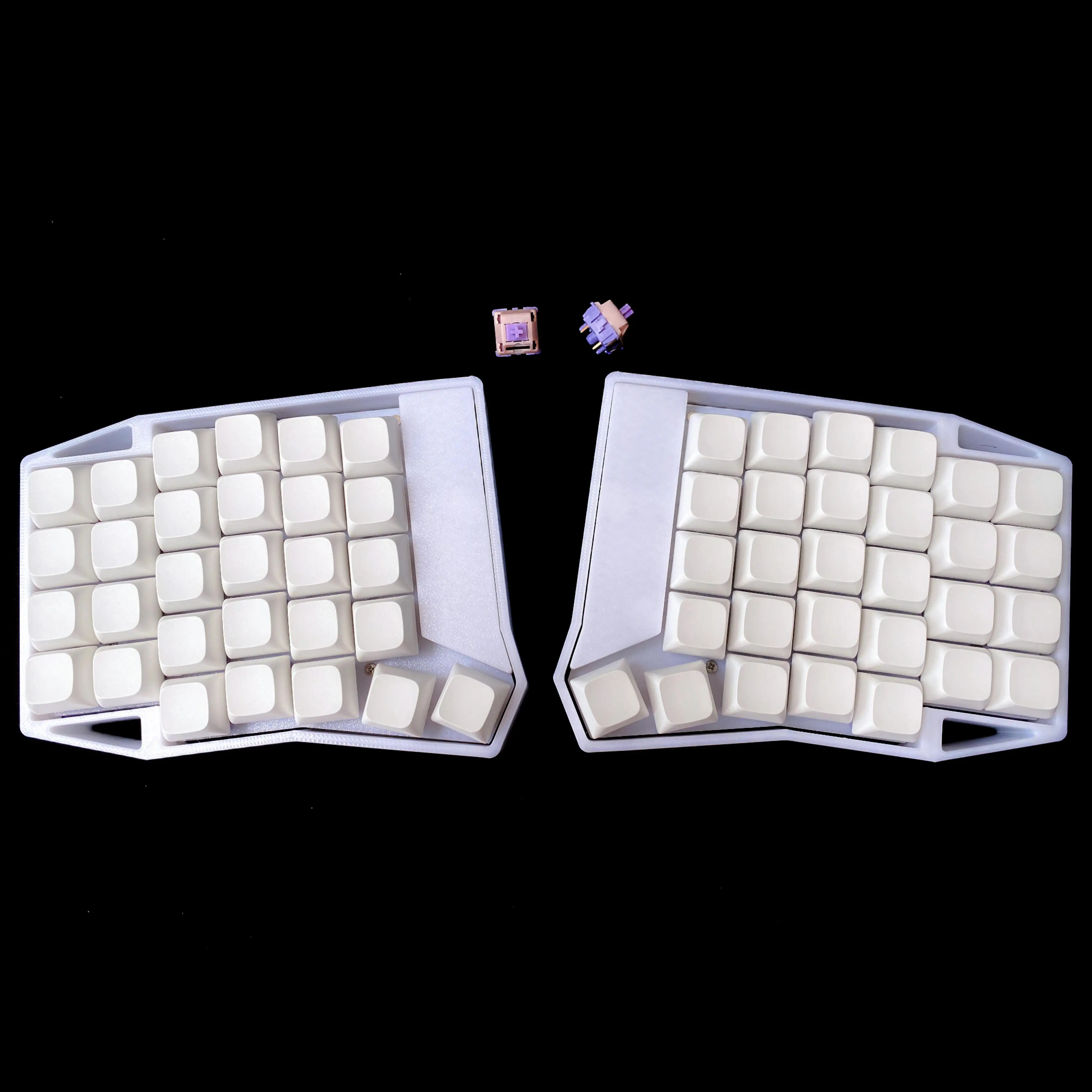 LILY 58 Wireless Split Keyboard Customized 3D SingleMode Mechanical Keyboard Kit Support Vial Wireless Keyboard No Switch Keycap