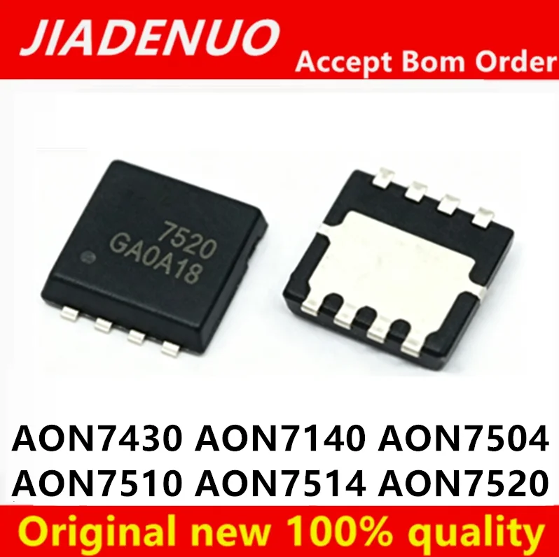 (5pcs) AON7430 AON7504  AON7140 AON7510 AON7514 AON7520 AO7430 AO7140 AO7504 AO7510 AO7514 AO7520 7430 7140 7504 7510 7514 QFN-8