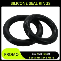 Silicone O-ring CS1mm-CS4mm Black Silicon Gasket Food Grade Sealing Washers VMQ Rubble Insulated O Ring Washers Waterproof Oring