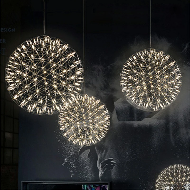 OUTELA Contemporary Atmosphere Hanging Sparking Ball Light Decoration Party LED String Lights for Wedding Walkway Ceiling