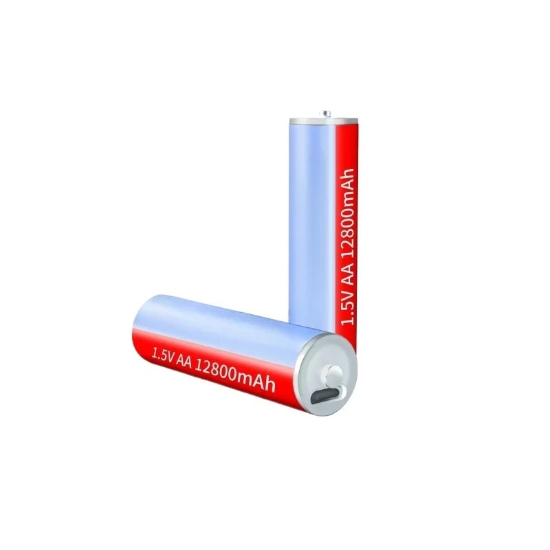 For New AA USB Rechargeable Li Ion Battery 1.5V AA12800mah  Li Ion Battery Watch for Toys MP3 Player Thermometer Keyboard