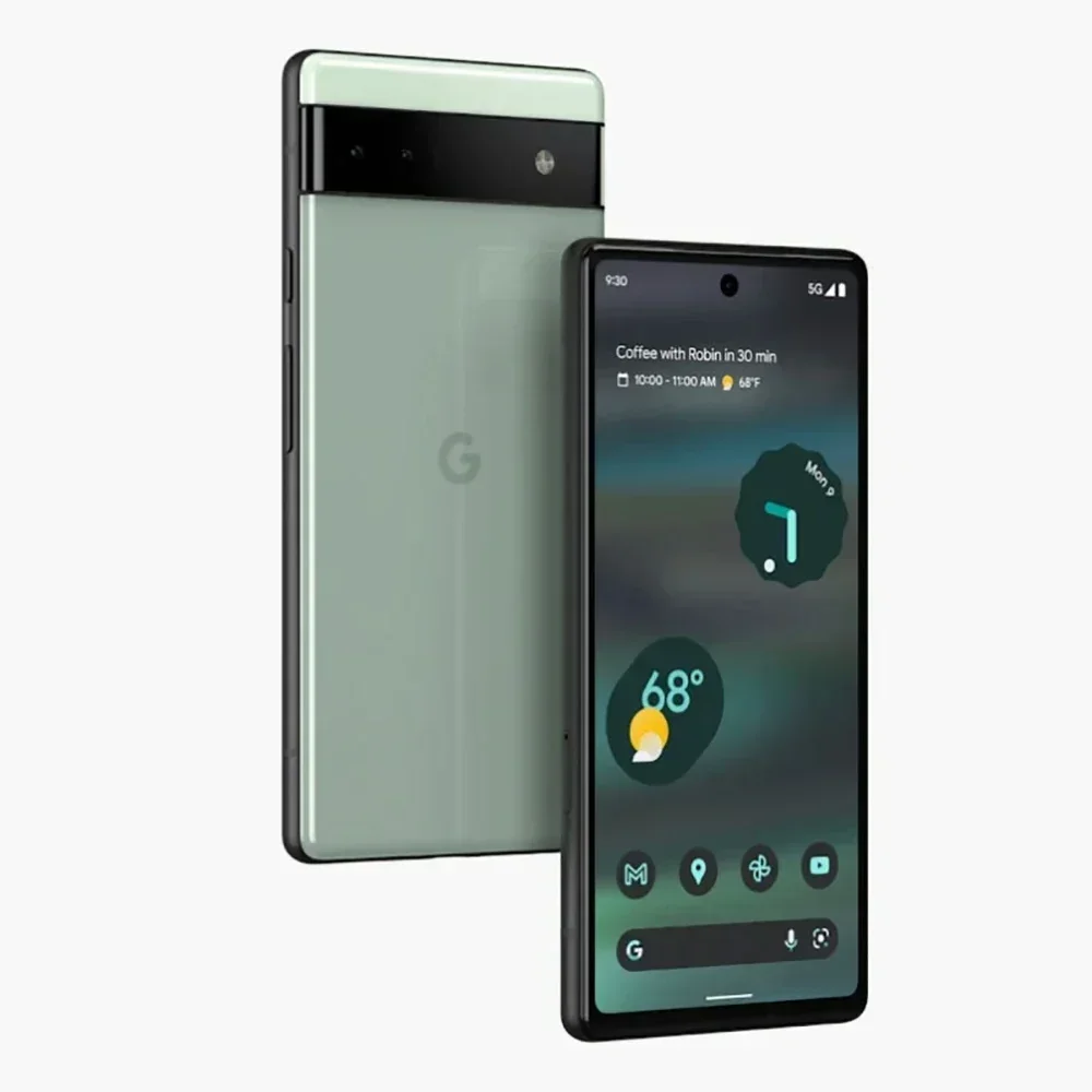 هاتف خلوي أصلي غير مقفل Google Pixel 6a ، 5G ، 6GB + GB ROM ، NFC ، Google Tensor ، eSIM ، Octa Core ، Android ، أصلي