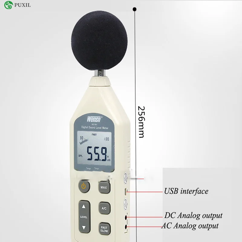 High-precision decibel meter, sound level meter, noise test, disturbance noise detector, computer synchronization WS1361C