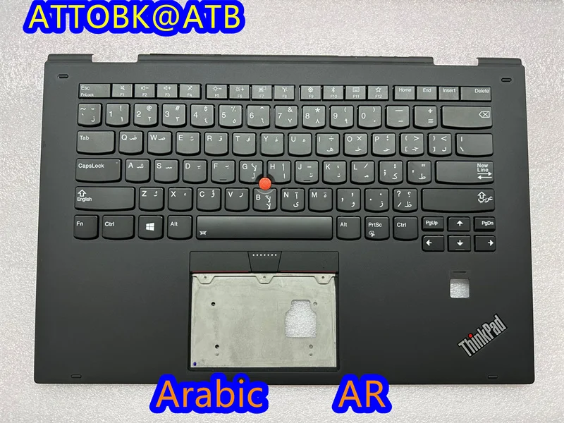 Imagem -04 - Teclado do Portátil para Lenovo Thinkpad x1 Ioga 2nd Gen 2023 com Tampa Backlit c Nós Espanhol Latim Francês Russo Árabe