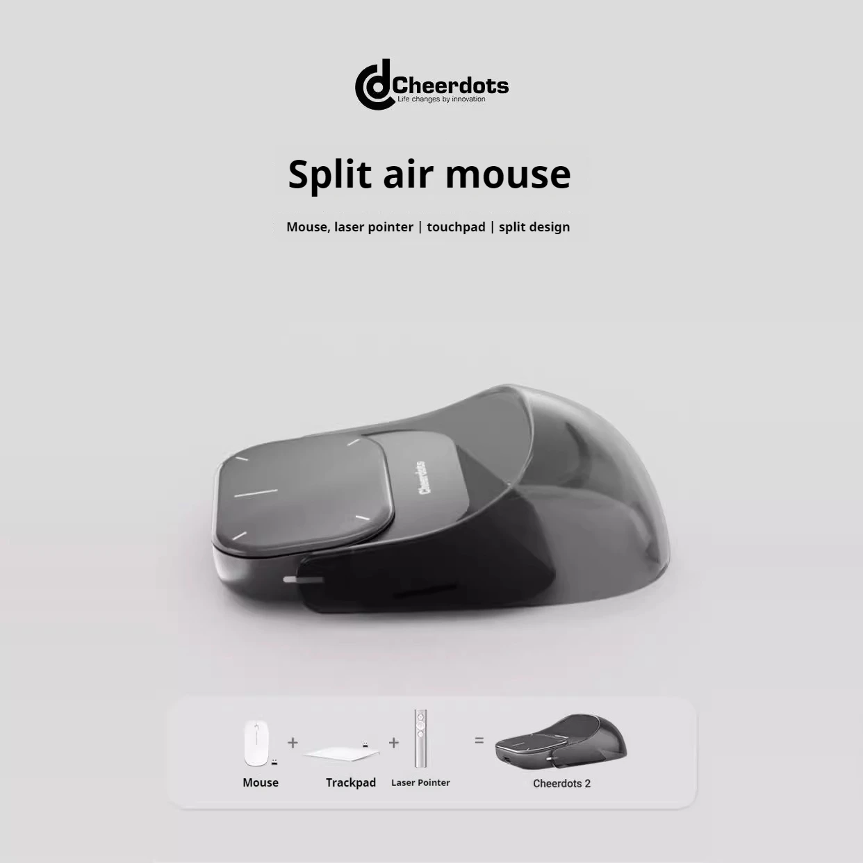 Cheerdots2 split air notebook wireless mouse speech pen mute Bluetooth AI intelligent laser PPT