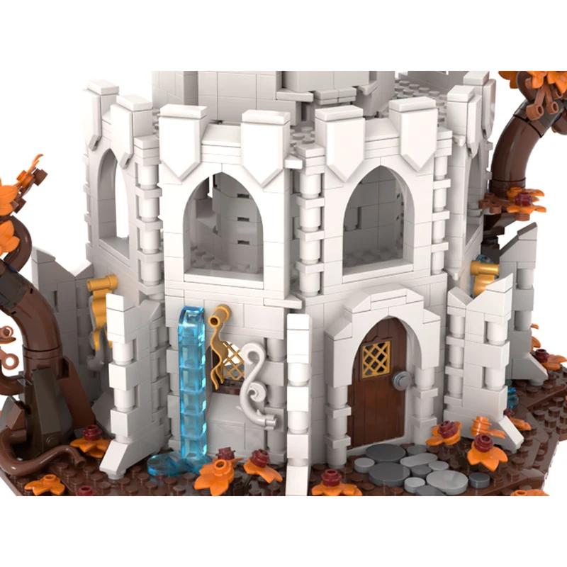 منتج جديد رائع MOC بنة نموذج معالج أبيض برج الروح القدس التكنولوجيا وحدات لعبة أطفال هدية لتقوم بها بنفسك مجموعة #5