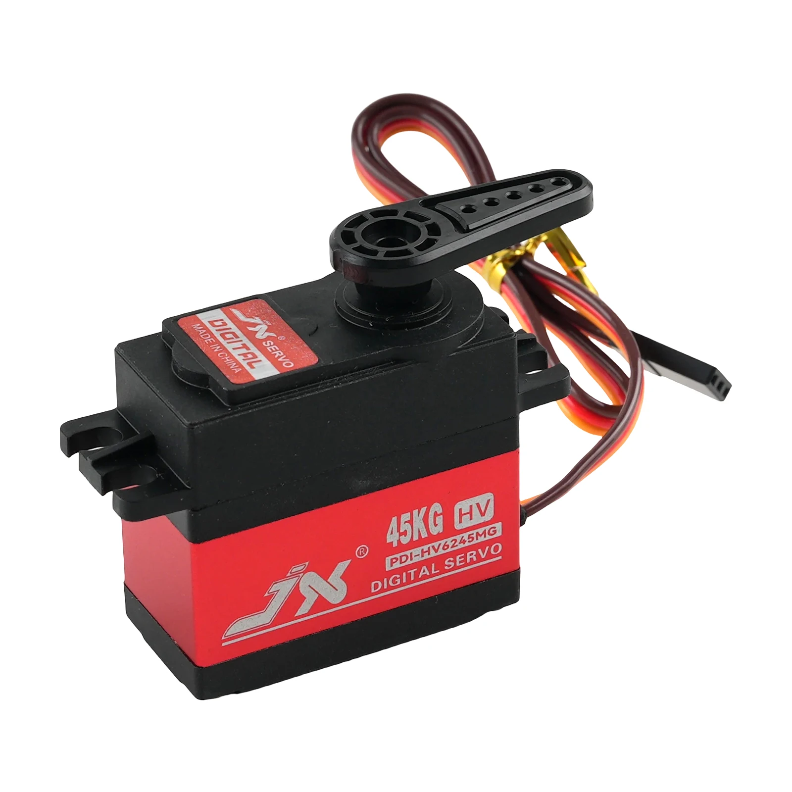 JXPDI-HV6245MG Servomotor Digital de alto Torque de 45KG 6-8,4 V engranaje de Metal para 1/8 1/10 RC coche Robot avión Drone avión pieza de juguete
